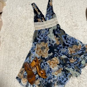 Free people chiffon floral dress